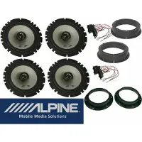 DSX Alpine passend für VW Golf 5 V 1K ab 2003 Komplett Lautsprecher Boxen Set Tür Vorn Hinten