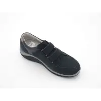 Waldlaufer Damen Slipper bequem blau Gr. 9