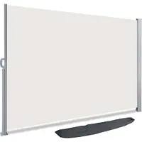 VOUNOT Seitenmarkise Ausziehbar, Sichtschutz, 140 x 300 cm, Seitenrollo Markise Sichtschutz für Balkon Terrasse, Beige