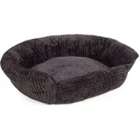 Wallace & Jones Hundebett Cordo · schwarz · S · ca. 95 x 80 x 20 cm