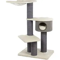 Canadian Cat Company Kratzbaum Coony 130 · beige · XXL mit Ø15 cm dicken Sisalsäulen