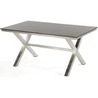 SonnenPartner Gartentisch Base-Spectra 160x90 cm Edelstahl Tischsystem