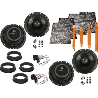 DSX JBL Lautsprecher für VW Golf 6 Bj 08 –13 Tür Vorne hinten Ausbaubügel Dämmmatte