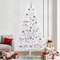 vidaXL "Schlussverkauf" Künstlicher Weihnachtsbaum - Tannenbaum - Kunstbaum moderne - Weiß 120x120x240 cm C12914
