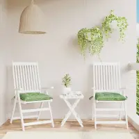 vidaXL "im Angebot" Sitzkissen 2 Stk. Blattmuster 50x50x7 cm Stoff - Gartenmöbelauflagen CC16612