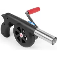 Lixada Handkurbel BBQ Lagerfeuer Luftgebl?se Tragbarer manueller BBQ-Ventilator fš¹r Outdoor Camping BBQ