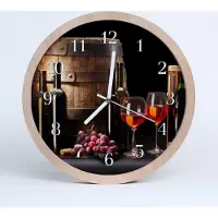 Tulup Holzuhr 20fi cm wanduhr - Weinfass