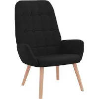 Syfax Relaxsessel Schwarz Stoff