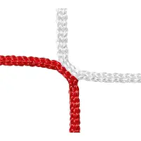 Huck Fussballtornetz-Paar aus PP 4 mm 80 x 150 cm rot weiß