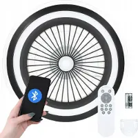Universal Eleganter Deckenventilator Mit Led Plafond 52Cm 6 Modi Fernbedienung Und App