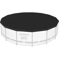 Bestway Ersatzteil Abdeckplane (schwarz) für Steel Pro MAX Pools Ø 457 cm, rund