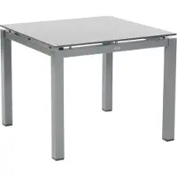 SonnenPartner Gartentisch Base 90x90 cm Aluminium anthrazit Tischsystem mit wählbarer Tischplatte HPL oder Teak