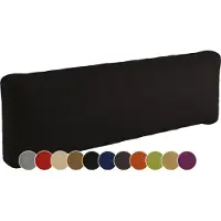 Sunnypillow Palettenkissen Outdoor, wasserdicht, UV-lichtecht - Rückenkissen 120x40x20cm - Palettenauflage für Palettensofa für Haus und Garten - Palettenpolster für Palettenmöbel - Kissen Schwarz
