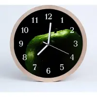 Tulup Holzuhr 20fi cm wanduhr - Apfel Obst