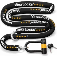 Vinz Oyu Kettenschloss ø11mm | ART 4 Zertifikat | Motorradschloss Kette Mopedschloss | sicheres Motorrad schloss Roller & E-scooter & Panzerschloss | 120 - 300 cm x (300cm)