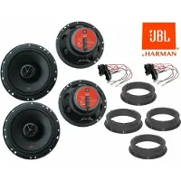 DSX JBL passend für VW Golf 4 IV bis 2010 Komplett Set Lautsprecher Vorne Hinten Einbauset
