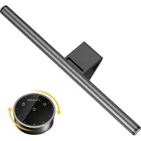 StarTech.com DL-RS1 PLUS Monitor Lichtleiste - Bildschirmlampe für PC - Touch- und Fernbedienung - Einstellbare Farbtemperatur - Batteriebetrieben - Silbergrau