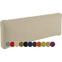 Sunnypillow Palettenkissen für Gartenmöbel - Rückenkissen 120x40x20cm - Rückenpolster für Bett und Sofa - Palettenpolster für Palettenmöbel - Lounge Kissen mit abnehmbarem Bezug Cremefarben