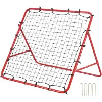 StarTech.com Fußball Rebound Netz Tragbares - Prellwand Fußball 48 x 48 mm - Rebounder Fußball - Eisenrohr & PE-Netz - Kinder & Jugendliche - Verstellbar Fußballtor Rebounder - Kicker für Fußball Training