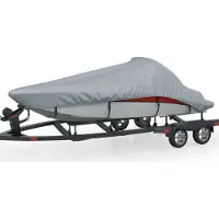 Syfax Bootsplane Grau 760 x 350 x 40 cm Oxford-Gewebe mit PolyurethanBeschichtung für V-Rumpf-Boote