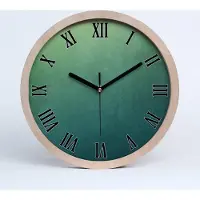 Tulup Holzuhr 30fi cm wanduhr - schwarze Spitzen - maritimes gradient