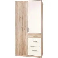 Wimex Kleiderschrank Joker Drehtürenschrank Ausführung wählbarEiche Sanremo / weiß