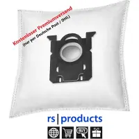 Rs-products 10x I Staubsaugerbeutel für PHILIPS PowerLife Baureihe: Power Life FC8320/09, FC8321/09, FC8322/09, FC8324/09, FC8325/09, FC8326/09