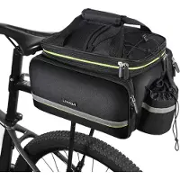 Lixada Fahrradtaschen für Gepäckträger, Fahrrad Gepäckträgertasche, Wasserdicht Fahrrad Sitz Tasche Trunk Bag, Rucksack, Handtasche, Umhängetasche