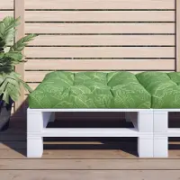 vidaXL BEI CLORIS Palettenkissen Blattmuster 70x70x12 cm Stoff - Gartenmöbelauflagen 2025 Neu84013782