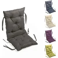 Sunnypillow Bankauflage Stuhlkissen Bankkissen 40 x 40 x 40 cm Sitzkissen und Rückenkissen für Hollywoodschaukel Polsterauflage Auflage - Anthrazit