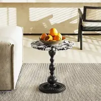 360Home Beistelltisch, Sofatisch, Wohnzimmertisch, Couchtisch, Beistelltisch rund, Beistelltisch klein 40cm*55cm B 【HJ113】