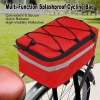 Kkmoon Bike Trunk Bag, spritzwassergeschützt Oxford Fabric Commuter Bag mit reflektierenden Streifen, Fahrrad hinten Rack Tasche für Pendler städtischen Radfahren rot Fahrrad Tasche - 1680D