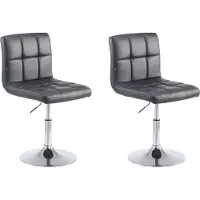 CLP 2er Set Lounger Palma V2 Kunstleder Lounger höhenverstellbar und drehbar. schwarz