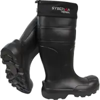 Camminare Herren Gummistiefel Thermal Plus - super Wärmisolierung Schwarz 47