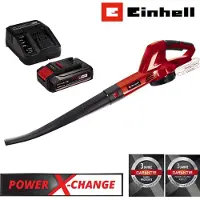 Einhell Akku-Laubbläser GC-CL 18 Li E 2.5 Ah Power X-Change (18 V, 210 km/h Luftgeschwindigkeit,t u. leistungsstark, Drehzahlregelung, Softgrip,mit Akku / Ladegerät