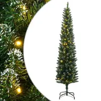 Prolenta Maison Exclusive - Künstlicher Weihnachtsbaum Schlank 150 LEDs 150 cm