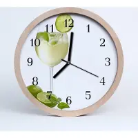 Tulup Holzuhr 30fi cm wanduhr - Limette