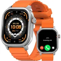 Kospet Pulse Smartwatches Herren, Bluetooth-Anrufannahme/-annahme, 25 Tage Akkulaufzeit, 1,96 Zoll AMOLED, 24/7 Herzfrequenz- und Schlafüberwachung