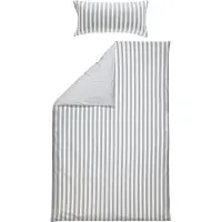 Erwin Müller Wendebettwäsche silber-weiß 1x 135x200 cm + 1x 40x80 cm