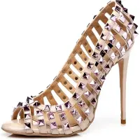 Giaro Pumps in Übergrößen Pink Nilo Nude/Pink große Damenschuhe