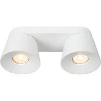 Licht-Erlebnisse Spot Metall GU10 verstellbar Weiß 2-flammig länglich Modern Lampe