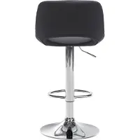 CLP 2er Set Barhocker Camden Kunstleder chrom schwarz