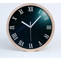 Tulup Holzuhr 20fi cm wanduhr - weiße Spitzen - Galaxis