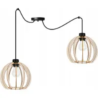 Light11 HOME Moderne Led-Deckenhängelampe Aus Holz