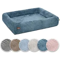 Sabro KUDDE Orthopädisches Hundebett – Hochwertiger Cordbezug – Waschbar & Wasserabweisend – Ergonomisch – Premium Haustierzubehör