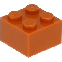 LEGO 2x2 Stein 3003 - 50 Stück Dunkles Orange