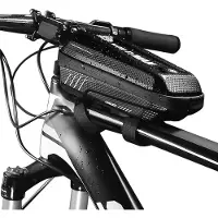 Wild Man Fahrrad-Rahmentasche Regenfeste Fahrrad-Oberrohrtasche Fahrrad-Rahmentasche mit doppeltem Reissverschluss