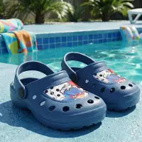 Miraculous Ladybug Kinder Clogs Sandalen Badeschuhe – Blau / 28/29