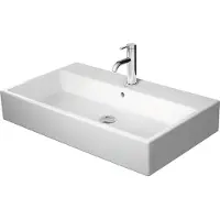 Duravit Möbelwaschtisch geschliffen Vero Air 80x47cm, we, m HL, ÜL, Hahnlochbank
