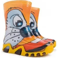 Demar Kinder Gummistiefel Kinderstiefel Regenstiefel Regenschuhe Kater Bunt Reflektiernd 38/39